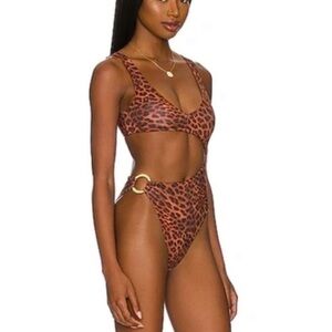 Monday Swimwear Brown Leopard Swimsuit
